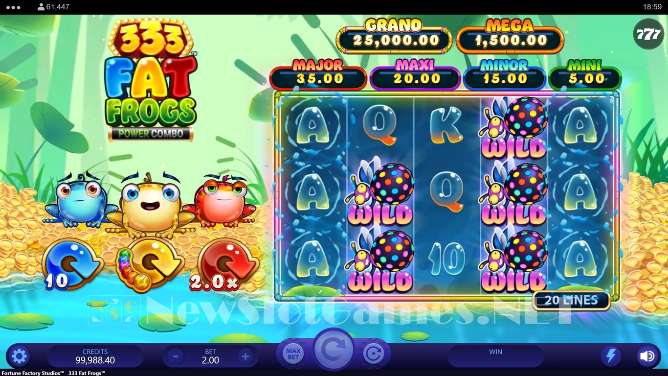 333 Fat Frogs Power Combo Slot Slot Image in Demo - pic. 5