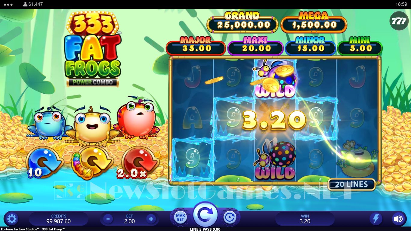 333 Fat Frogs Power Combo Slot Slot Image in Demo - pic. 6