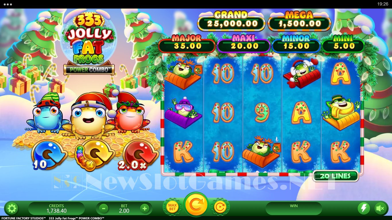 333 Jolly Fat Frogs Power Combo Slot Slot Image in Demo - pic. 2