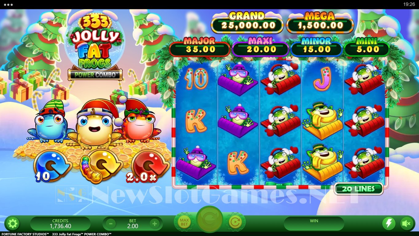 333 Jolly Fat Frogs Power Combo Slot Slot Image in Demo - pic. 3