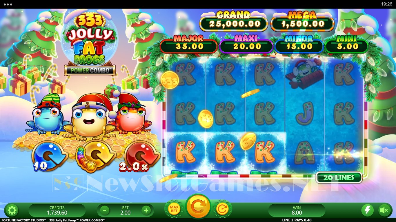 333 Jolly Fat Frogs Power Combo Slot Slot Image in Demo - pic. 5