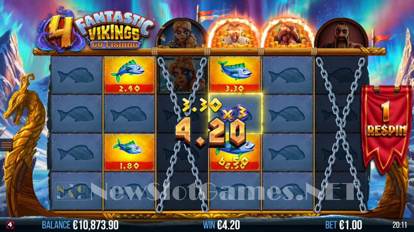 4 Fantastic Vikings Go Fishing Slot Slot Image in Demo - pic. 10