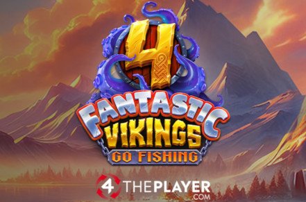 4 Fantastic Vikings Go Fishing Slot Logo