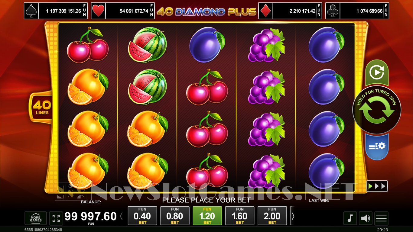 40 Diamond Plus Slot Slot Image in Demo - pic. 2