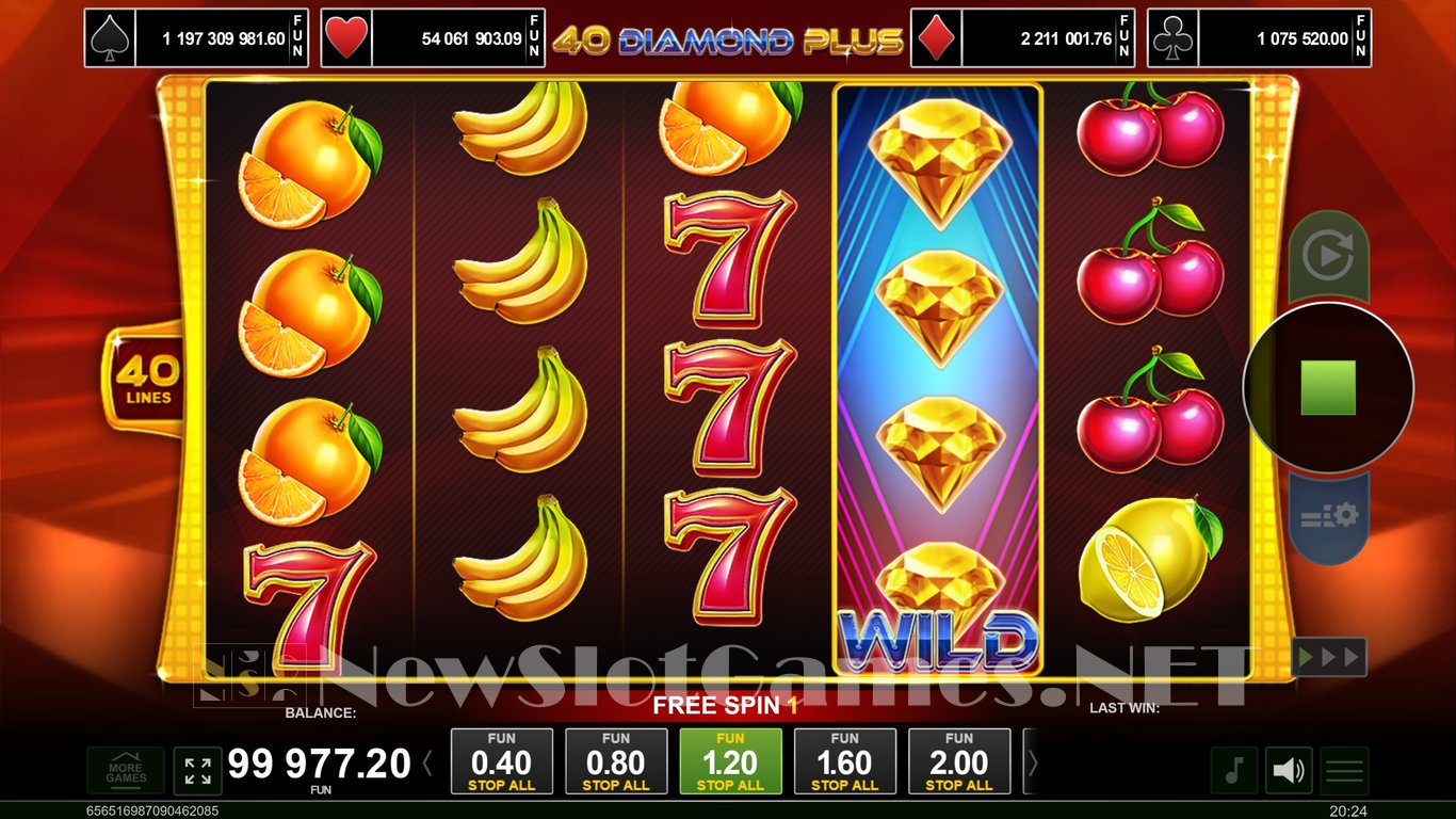 40 Diamond Plus Slot Slot Image in Demo - pic. 4