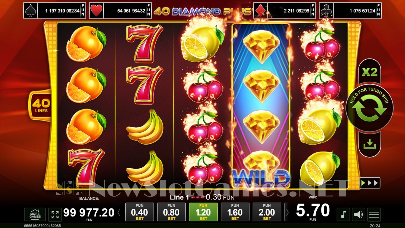 40 Diamond Plus Slot Slot Image in Demo - pic. 5