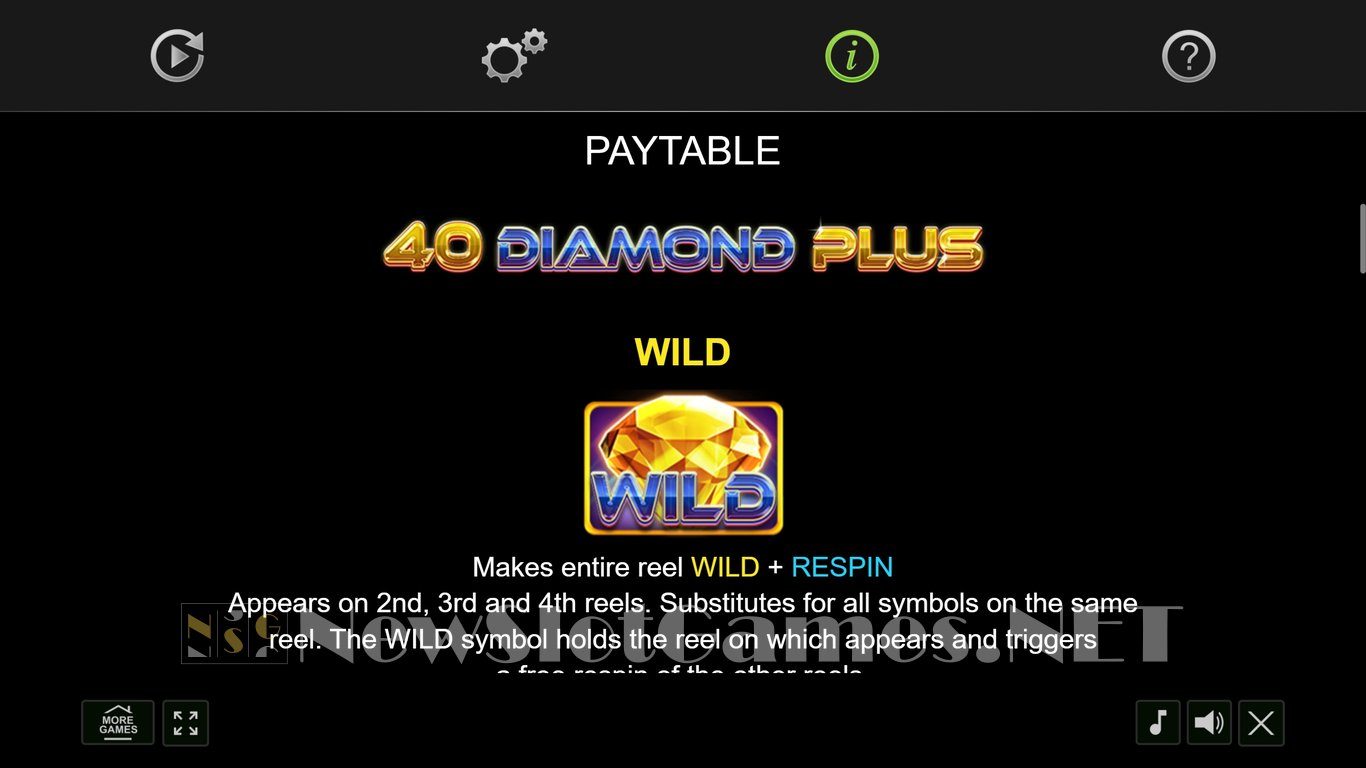 40 Diamond Plus Slot Slot Image in Demo - pic. 6