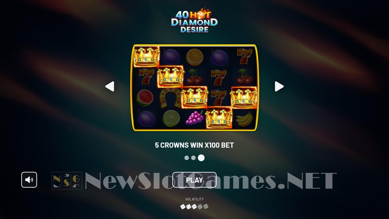 40 Hot Diamond Desire Slot Demo Image