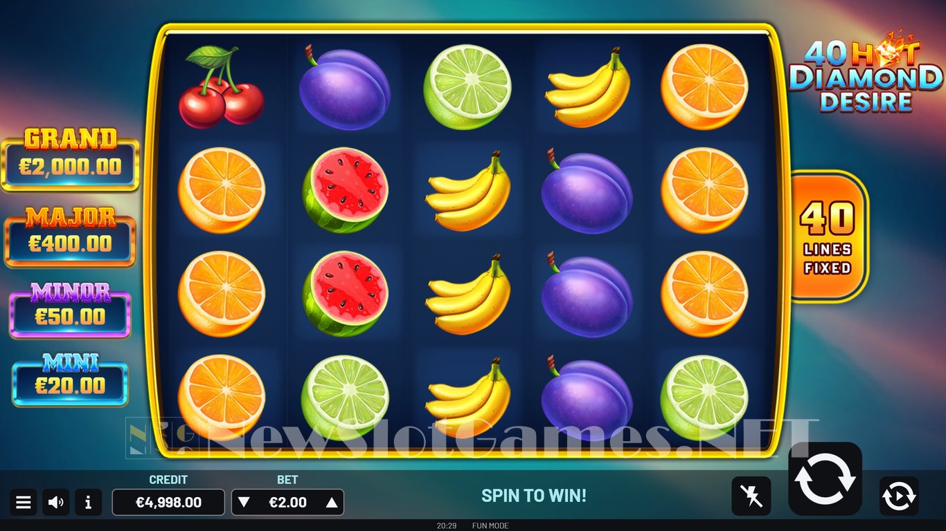 40 Hot Diamond Desire Slot Slot Image in Demo - pic. 2