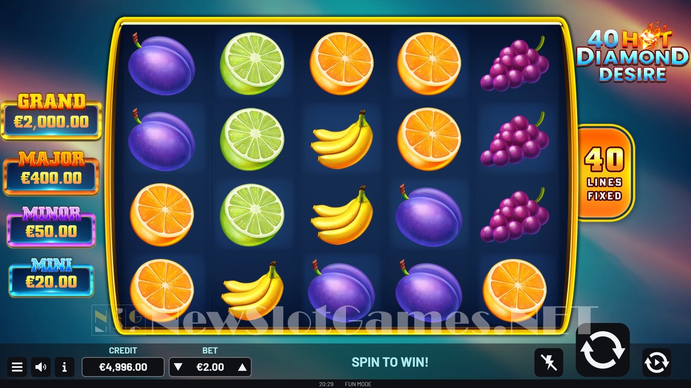 40 Hot Diamond Desire Slot Slot Image in Demo - pic. 3