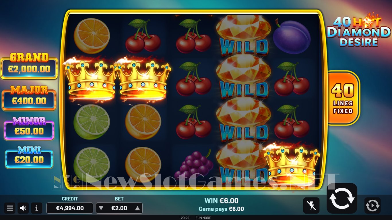 40 Hot Diamond Desire Slot Slot Image in Demo - pic. 4