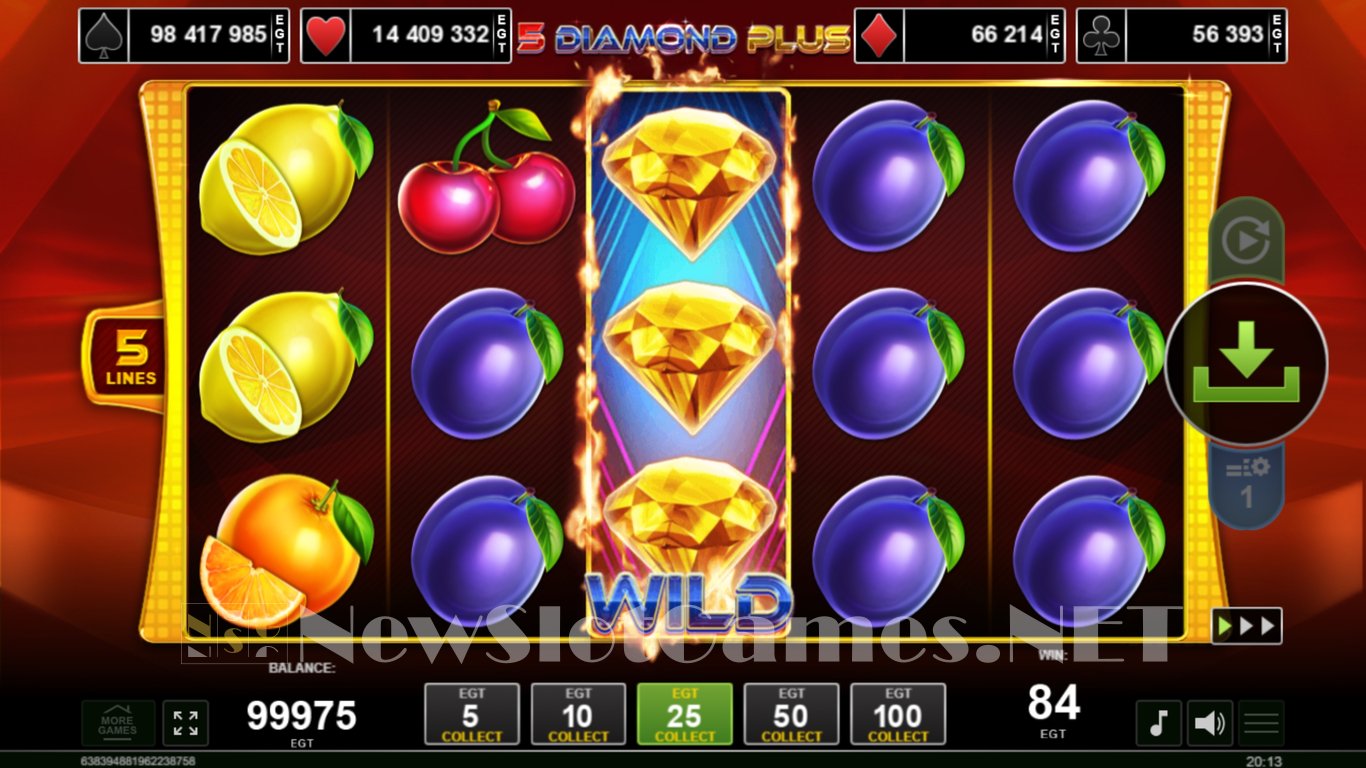 5 Diamond Plus Slot Demo Image