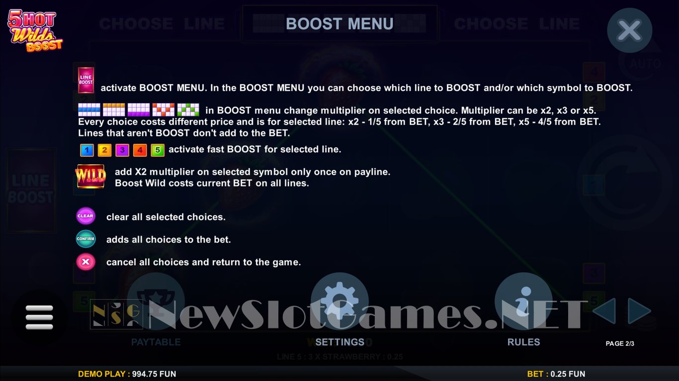 5 Hot Wilds Boost Slot Slot Image in Demo - pic. 11