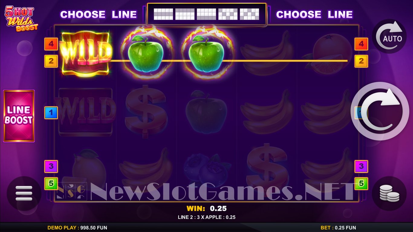 5 Hot Wilds Boost Slot Slot Image in Demo - pic. 4