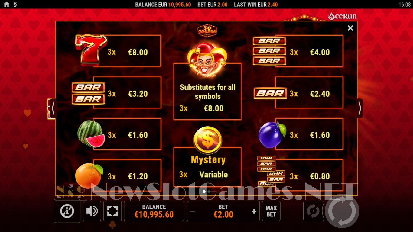 50 Jokers Hotfire Slot Slot Image in Demo - pic. 6