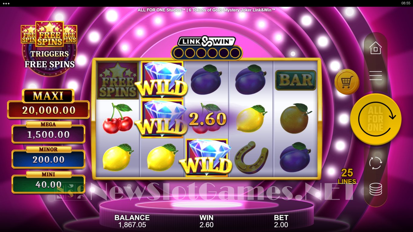 6 Tokens of Gold Mystery Joker Slot Slot Image in Demo - pic. 5