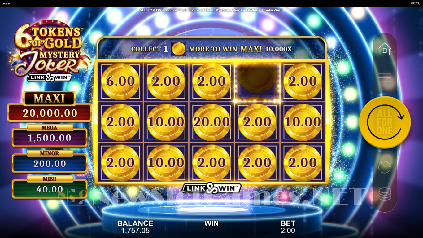 6 Tokens of Gold Mystery Joker Slot Slot Image in Demo - pic. 9