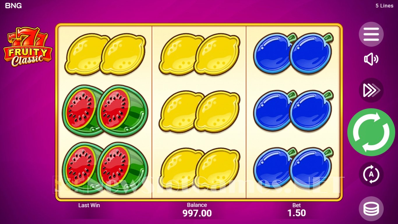 777 Fruity Classic Slot Demo Image