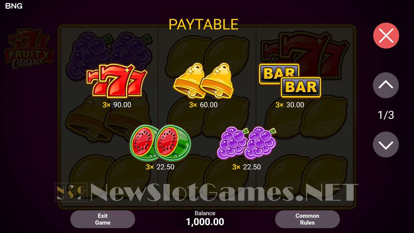 777 Fruity Classic Slot Slot Image in Demo - pic. 7