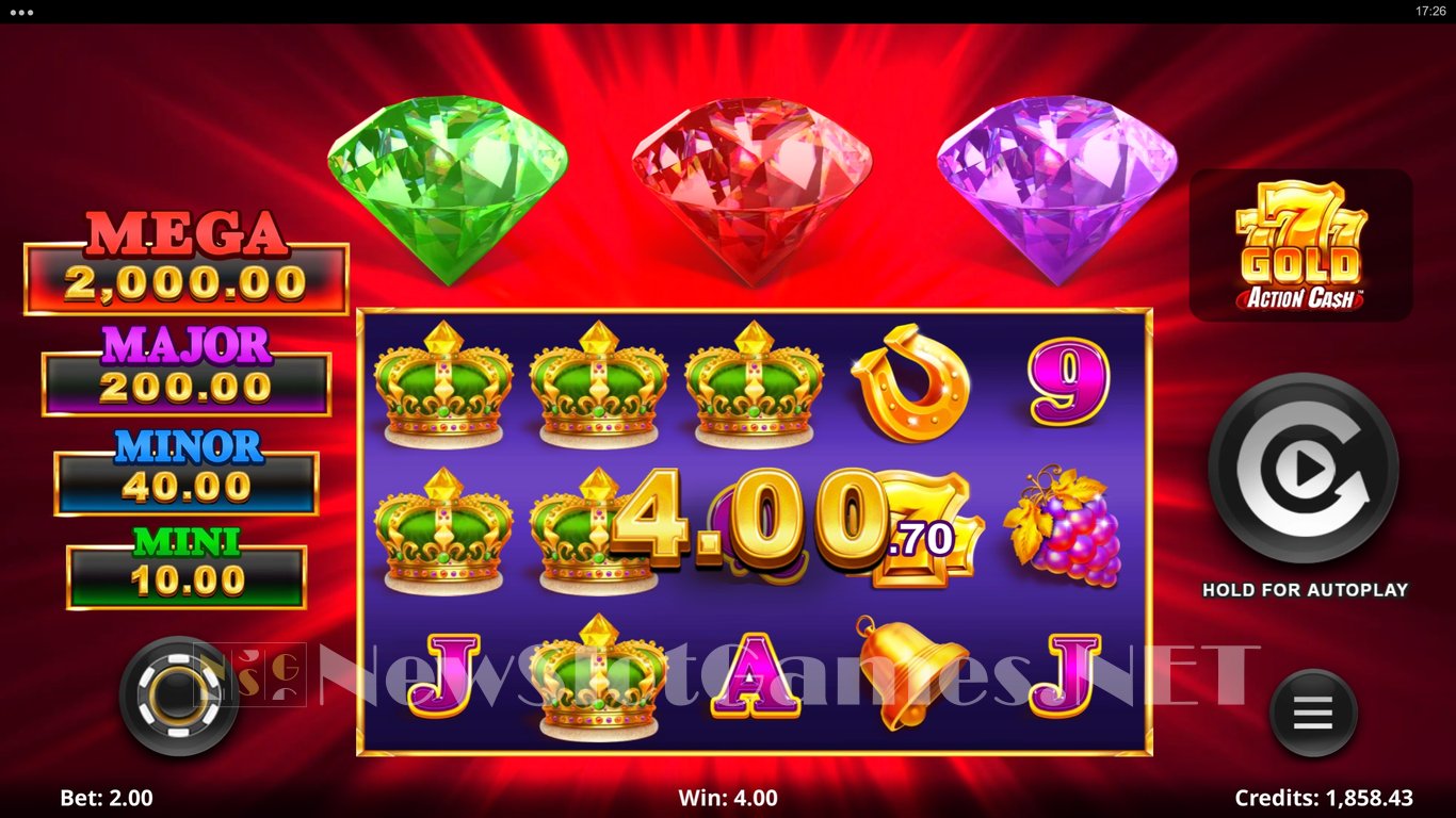 777 Gold Action Cash Slot Slot Image in Demo - pic. 4