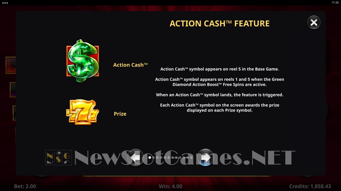 777 Gold Action Cash Slot Slot Image in Demo - pic. 5