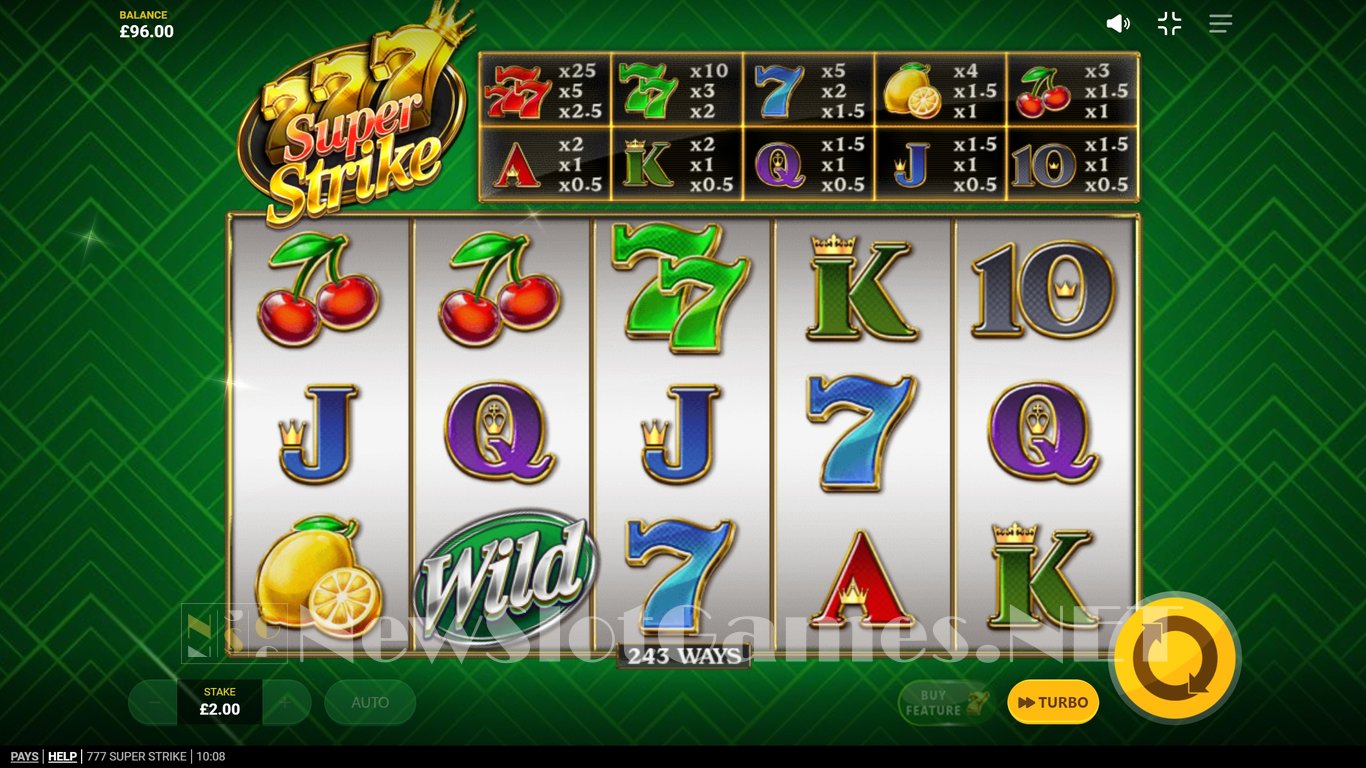 777 Super Strike Slot Demo Image