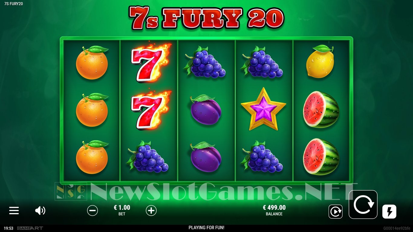 7s Fury 20 Slot Demo Image