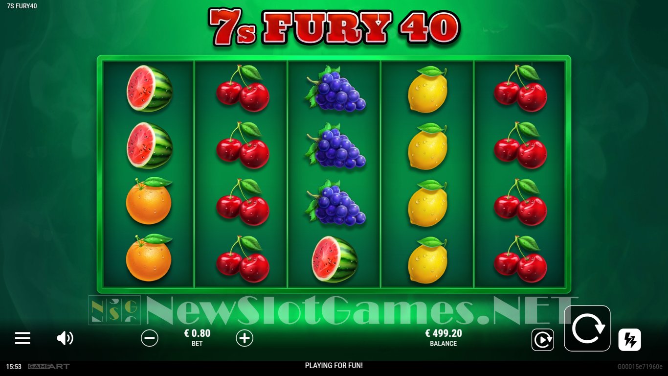 7s Fury 40 Slot Demo Image