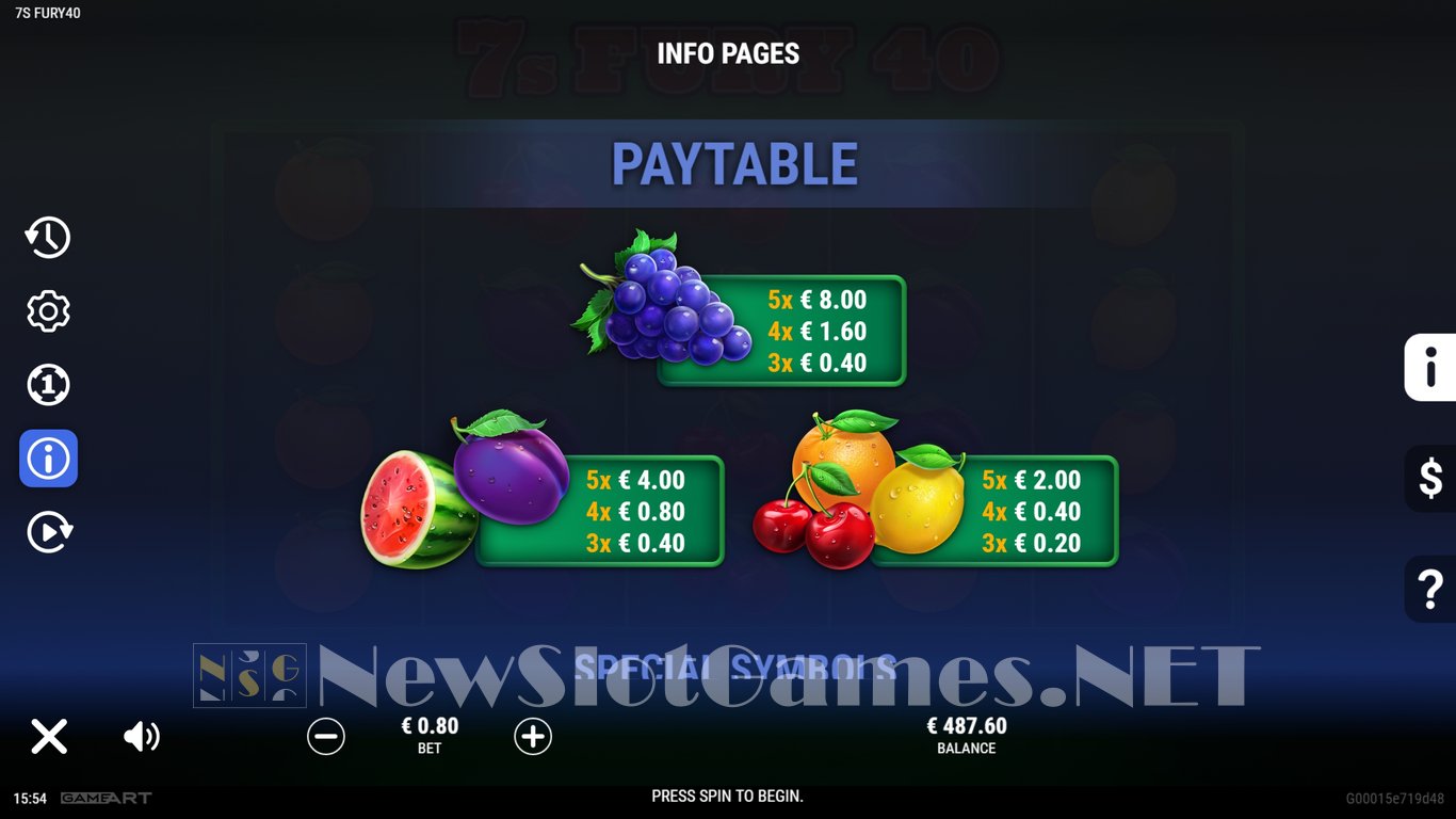 7s Fury 40 Slot Slot Image in Demo - pic. 6