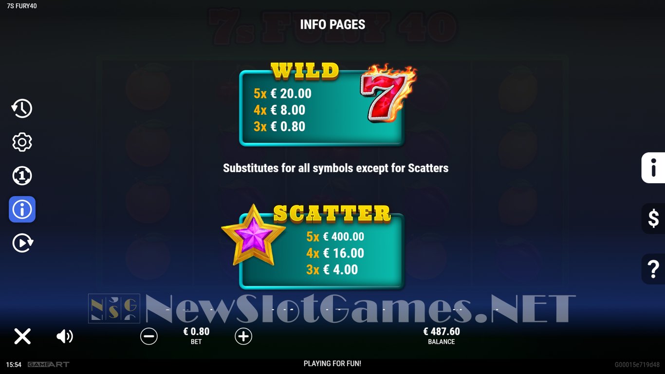 7s Fury 40 Slot Slot Image in Demo - pic. 7