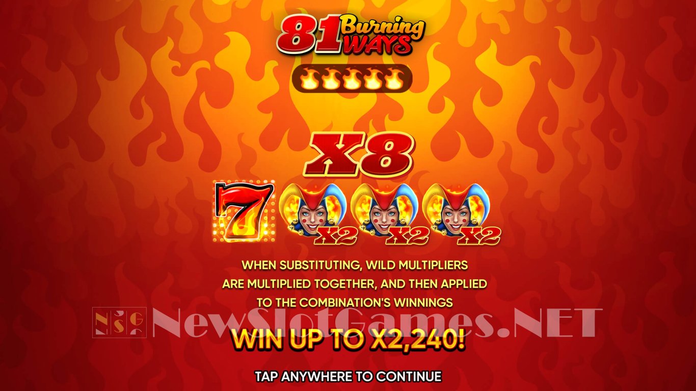 81 Burning Ways Slot Demo Image