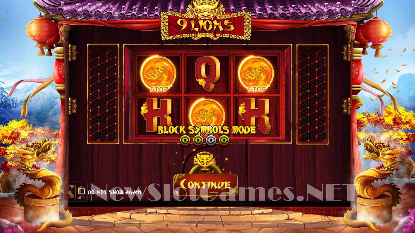 9 Lions Hold The Jackpot Slot Demo Image
