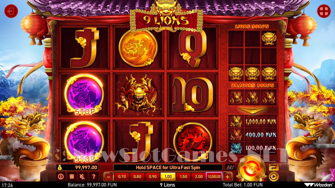 9 Lions Hold The Jackpot Slot Slot Image in Demo - pic. 7