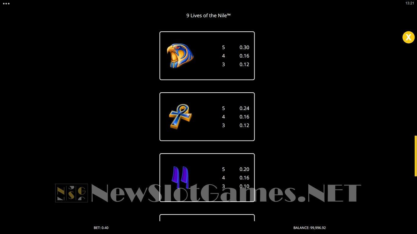 9 Lives of the Nile Slot Slot Image in Demo - pic. 13