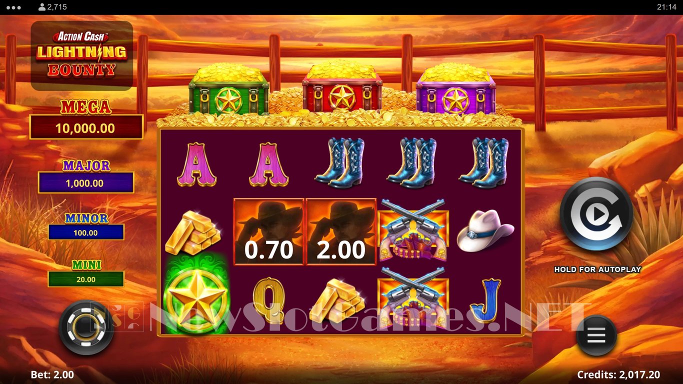 Action Cash Lightning Bounty Slot Demo Image
