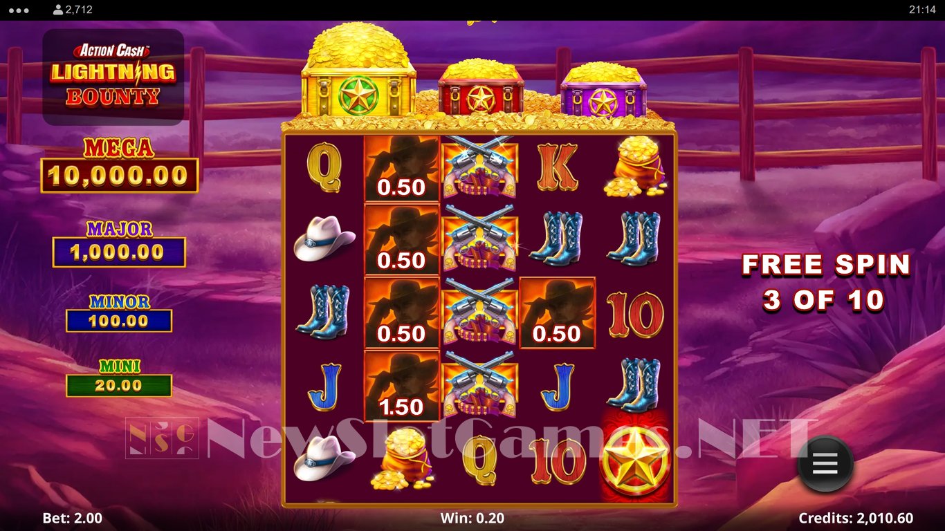 Action Cash Lightning Bounty Slot Slot Image in Demo - pic. 6