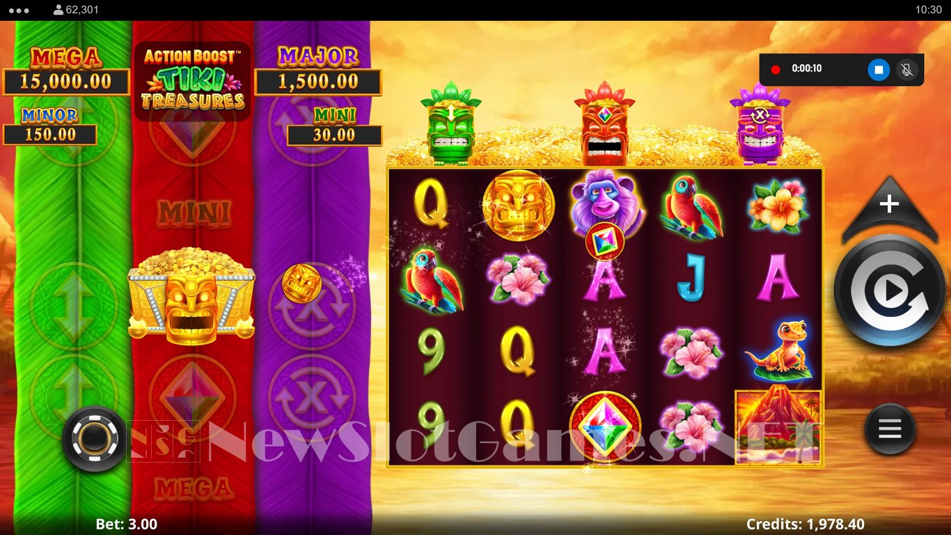Action Boost Tiki Treasures Slot Slot Image in Demo - pic. 2