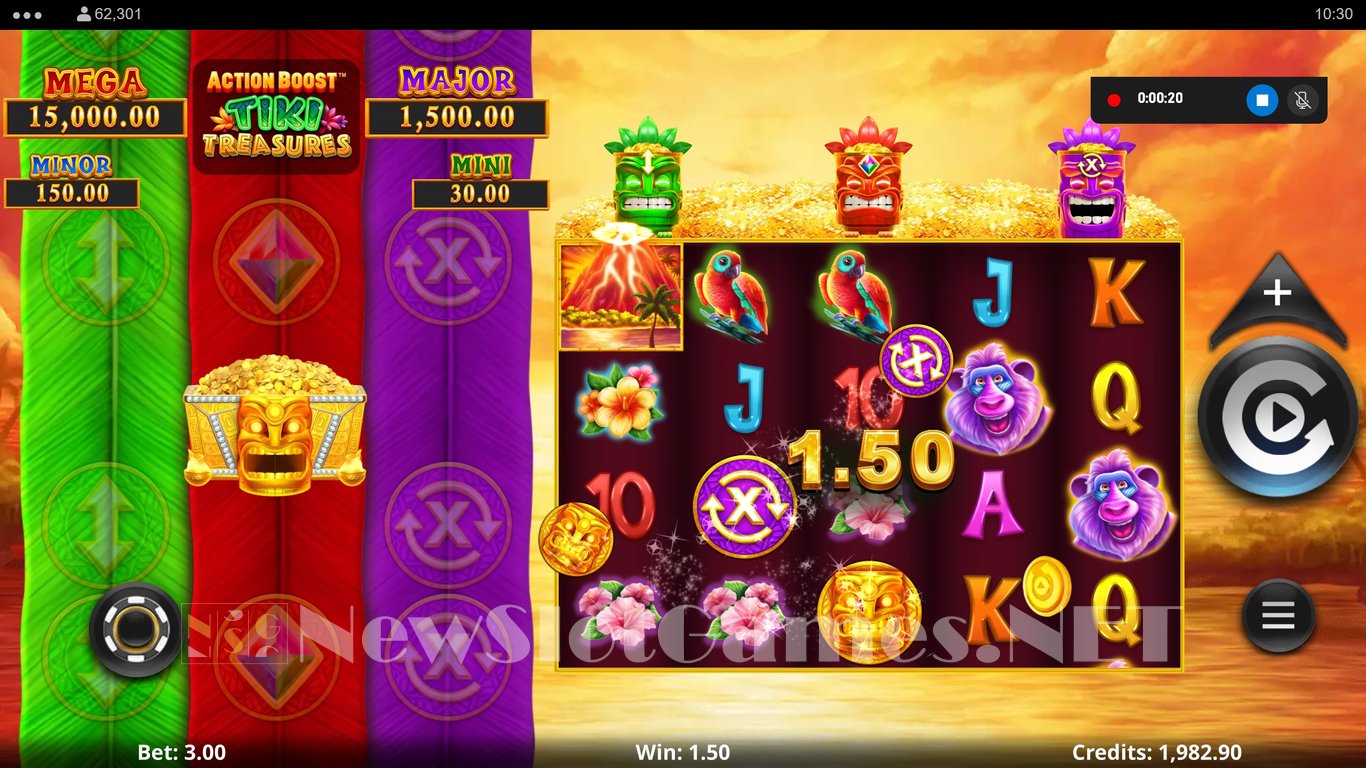 Action Boost Tiki Treasures Slot Slot Image in Demo - pic. 6