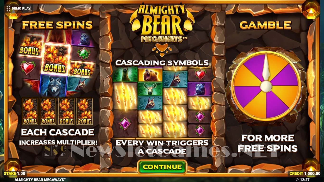 Almighty Bear Megaways Slot Demo Image