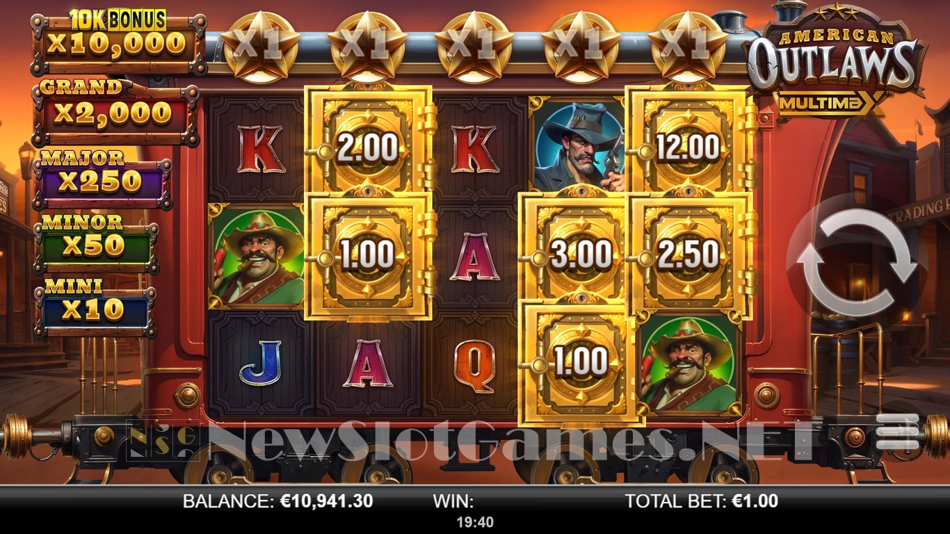 American Outlaws MultiMax Slot Slot Image in Demo - pic. 10