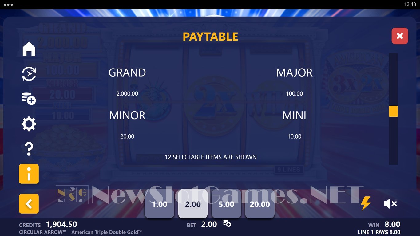 American Triple Double Gold Slot Slot Image in Demo - pic. 7