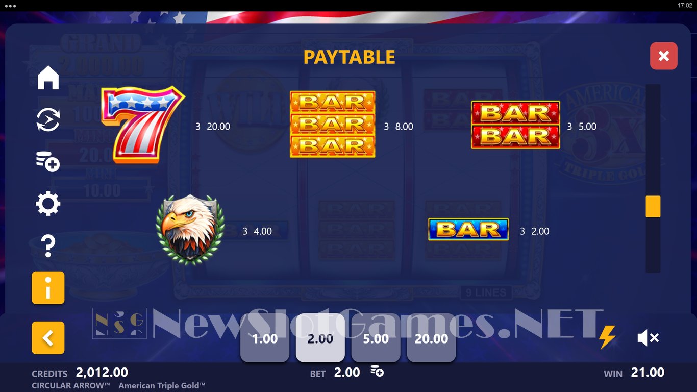 American Triple Gold Slot Slot Image in Demo - pic. 9