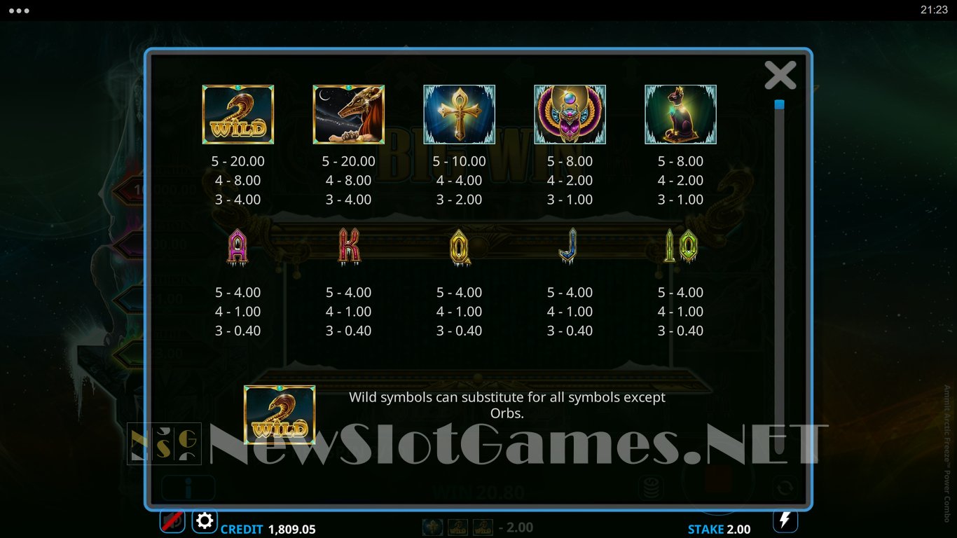 Ammit Arctic Freeze Power Combo Slot Slot Image in Demo - pic. 12
