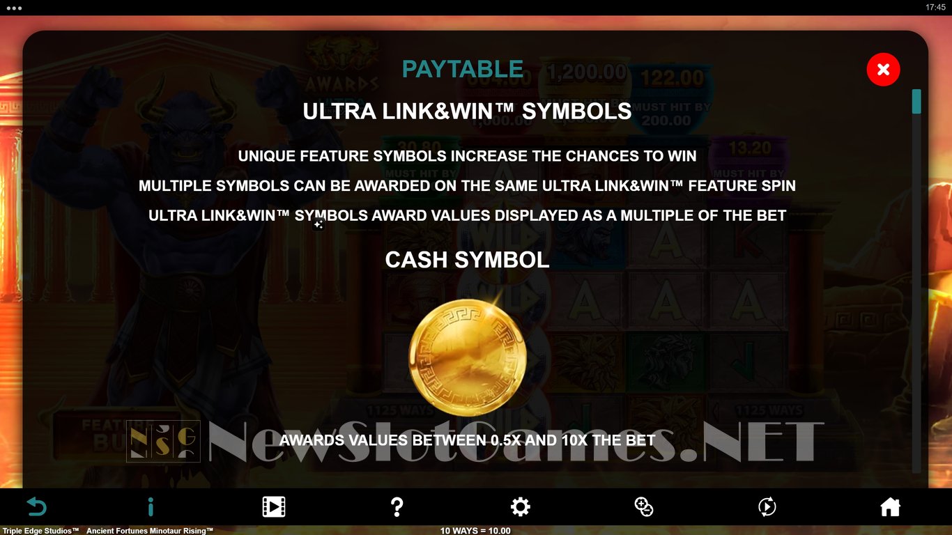 Ancient Fortunes Minotaur Rising Slot Slot Image in Demo - pic. 8