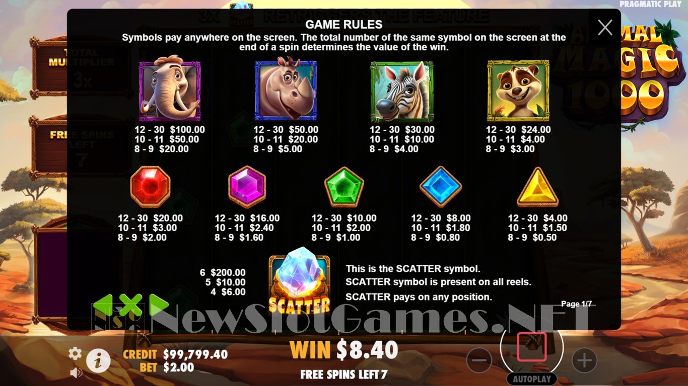 Animal Magic 1000 Slot Slot Image in Demo - pic. 11