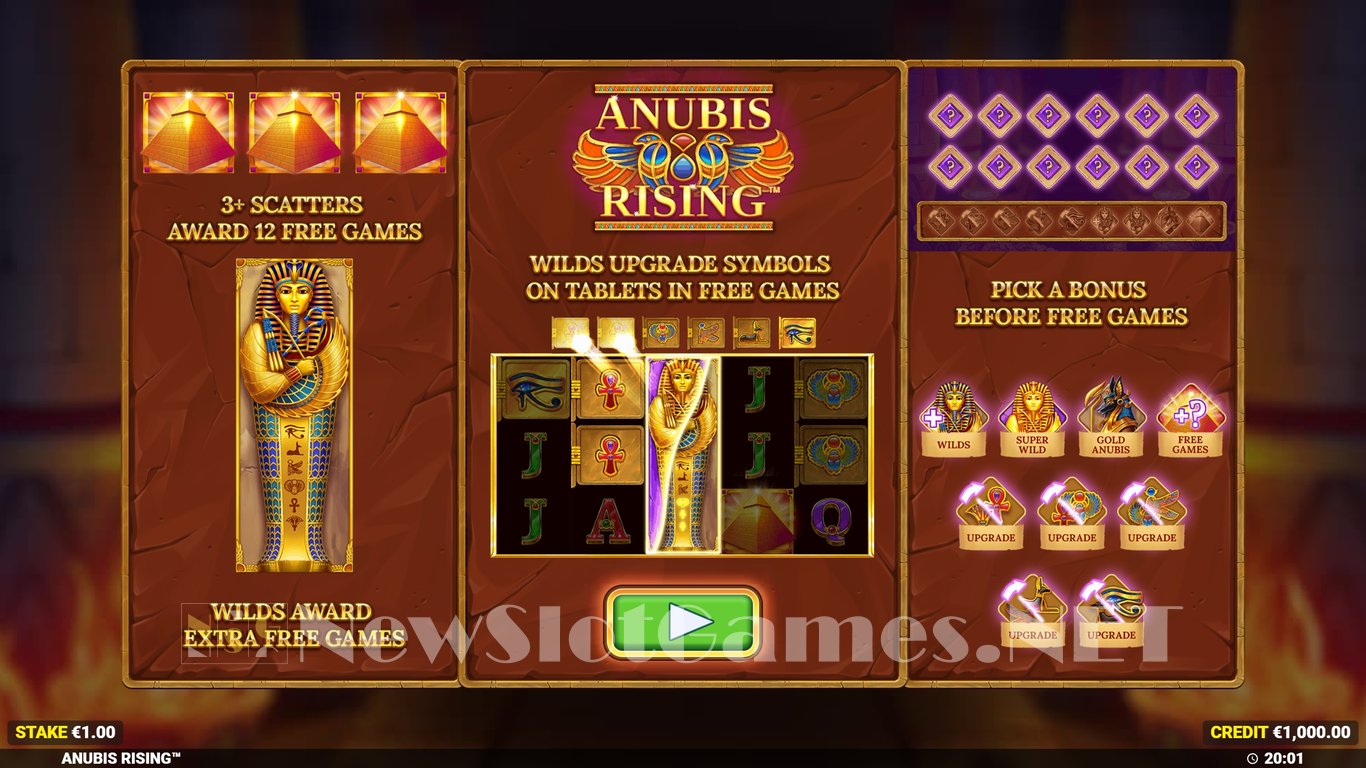 Anubis Rising Slot Demo Image