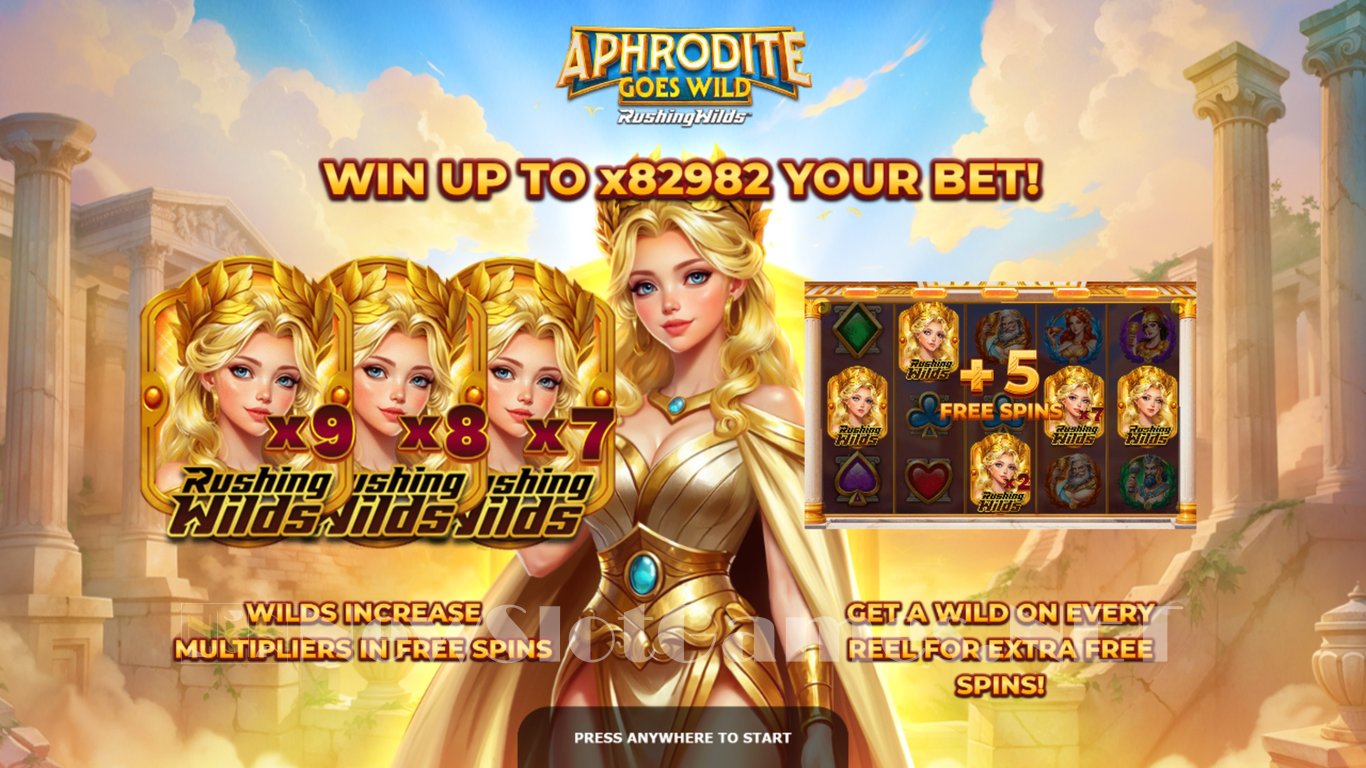 Aphrodite Goes Wild RushingWilds Slot Demo Image