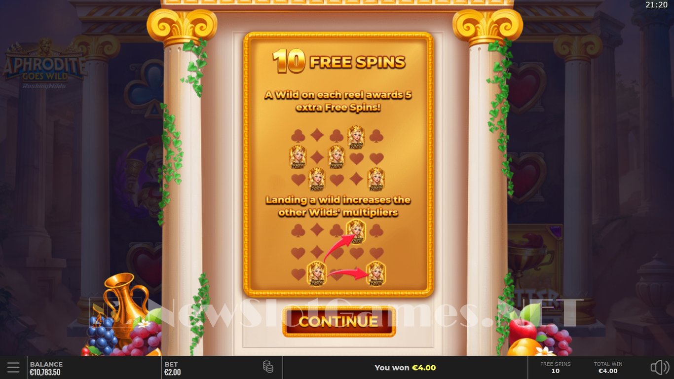 Aphrodite Goes Wild RushingWilds Slot Slot Image in Demo - pic. 8