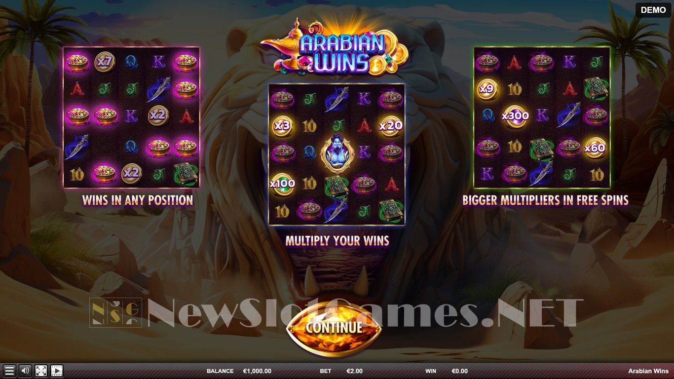 Arabian Wins Slot Demo Image