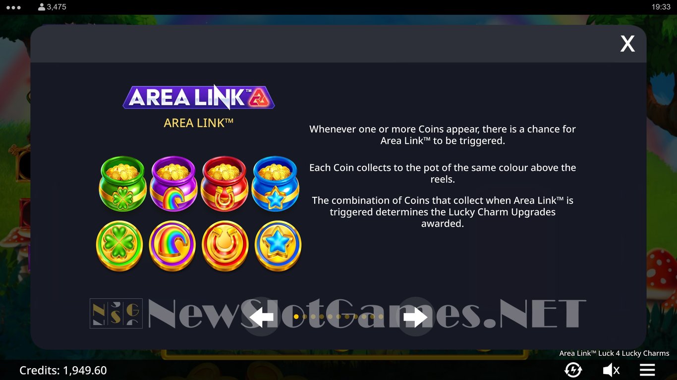 Area Link Luck 4 Lucky Charms Slot Slot Image in Demo - pic. 8